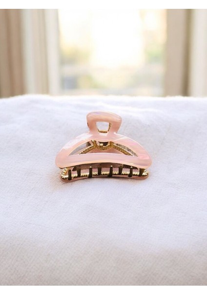 Kadın Minik Altın Detaylı 4 cm Kemik Mandal Toka modelleri