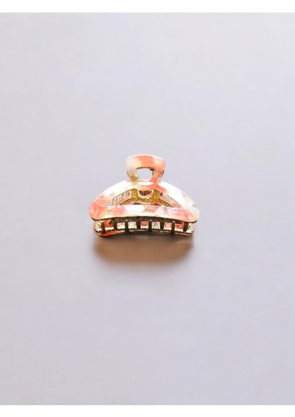 Kadın Minik Altın Detaylı 4 cm Kemik Mandal Toka modelleri