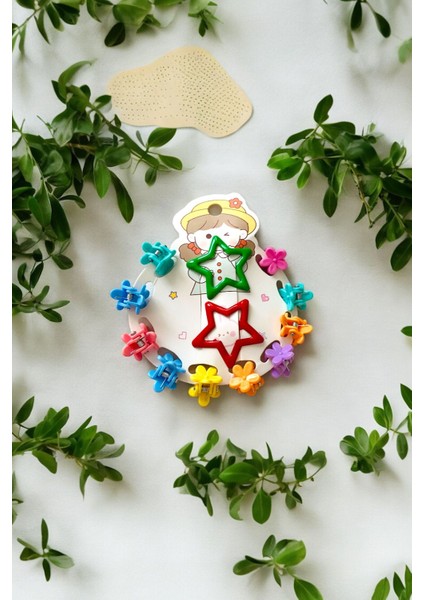 Çocuk Minik Mandal Toka ve Yıldız Çıtçıt Toka Seti