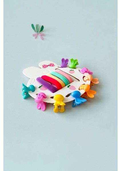 Çocuk Minik Tavşan Model Toka ve Lastik Toka Seti modelleri