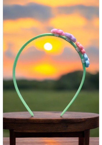 Çocuk Papatya Figürlü Soft Renklerde Taç