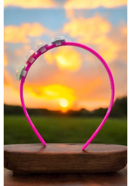 Çocuk Papatya Figürlü Soft Renklerde Taç