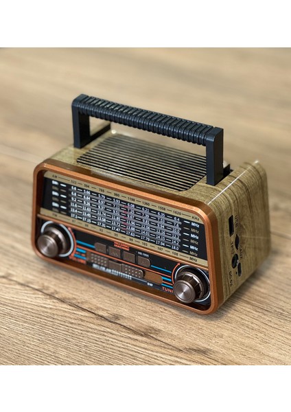 Helsinki Machine HS-1955 (Bluetooth+Usb+Tf Çalar) Fm Nostaljik Radyo