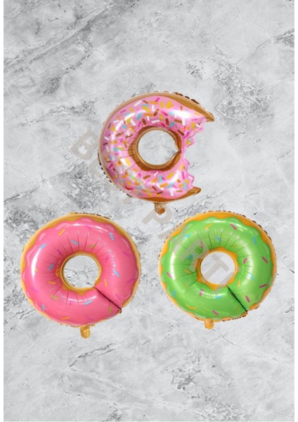 Donut 3'Lü Folyo Balon Seti