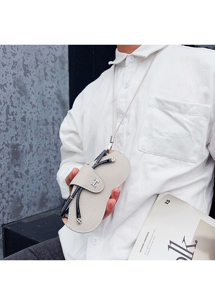 Taşınabilir Güneş Gözlüğü Saklama Çantası - Beyaz (Yurt Dışından)