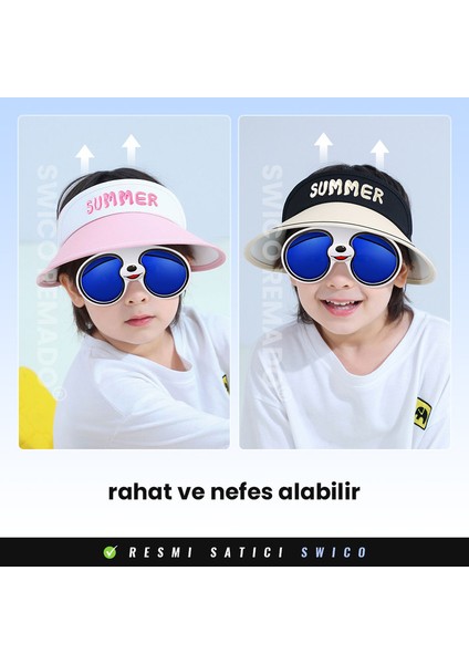 Çıkarılabilir Güneş Gözlüğü ile Çocuk Güneş Şapkası (Yurt Dışından) modelleri