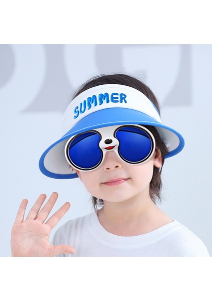 Çıkarılabilir Güneş Gözlüğü ile Çocuk Güneş Şapkası (Yurt Dışından)