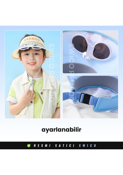 Çıkarılabilir Güneş Gözlüğü ile Çocuk Güneş Şapkası (Yurt Dışından) fırsatları