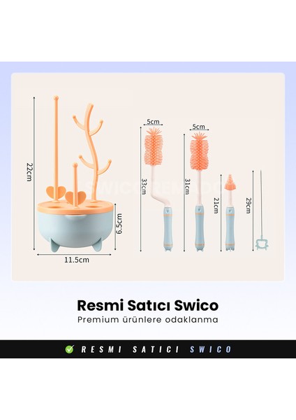 Biberon Fırça Seti Standlı (Yurt Dışından)