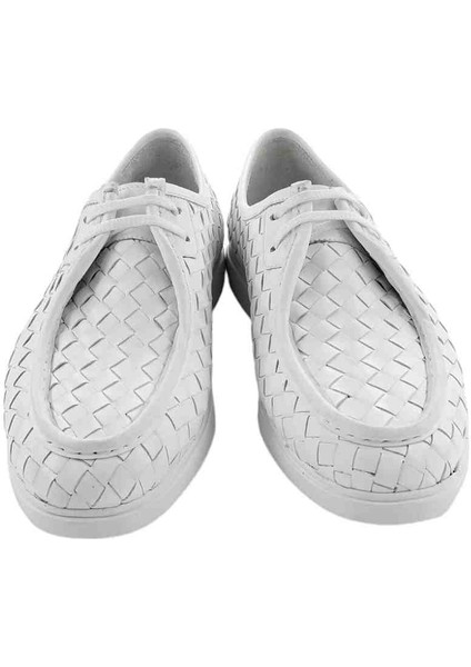 Milonek Shoes 202413471511 Beyaz Hasır Örgü Bağcıklı fiyatları