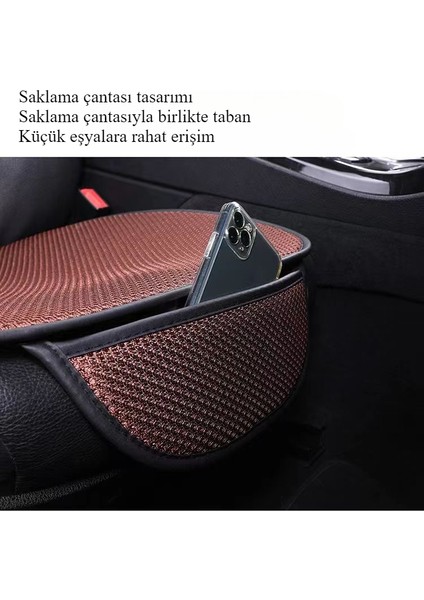 Araba Koltuk Minderi Yaz Üç Parçalı Set Havalandırma Nefes Alabilen Kaymaz Mat (Yurt Dışından) fiyatları