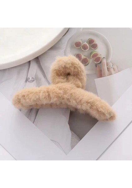 Kadın Peluş Model Büyük Boy Mandal Toka