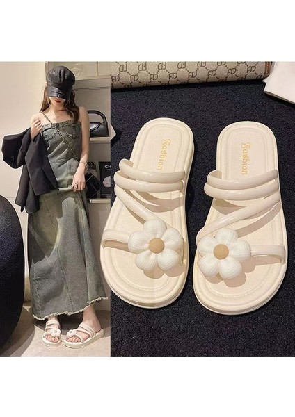 Mijia Kadınların Peri Sandaleti Giymesi Için Düz Tabanlı Terlikler ve Dış Giyim Için Terlikler (Yurt Dışından) modelleri