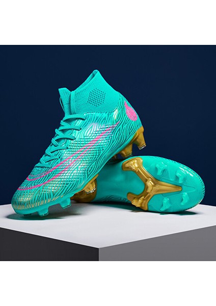 Xinghe Shop Ortaokul Öğrencisi Yüksek Top Futbol Ayakkabıları Antrenman Ayakkabısı (Yurt Dışından)