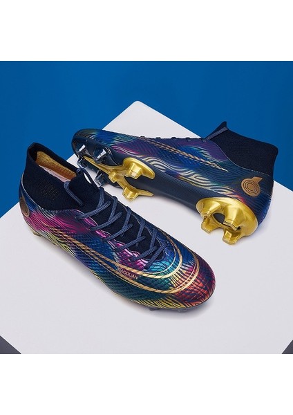 Xinghe Shop Ortaokul Öğrencisi Yüksek Top Futbol Ayakkabıları Antrenman Ayakkabısı (Yurt Dışından)