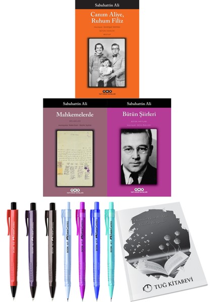 Sabahattin Ali Canım Aliye, Ruhum Filiz - Mahkemelerde - Bütün Şiirleri 3lü Set