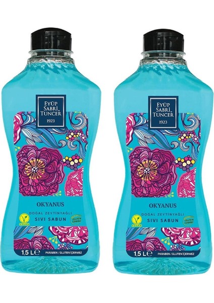 Doğal Zeytinyağlı Sıvı Sabun Okyanus 1500 Ml X 2