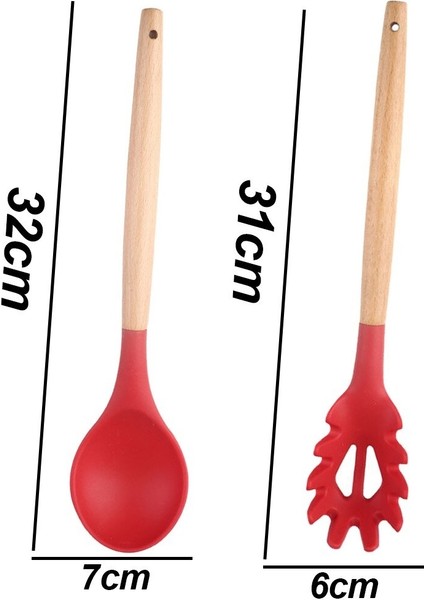Yapışmaz Silikon Mutfak Gereçleri Seti 2 Parça, Stil 5 (Yurt Dışından) modelleri