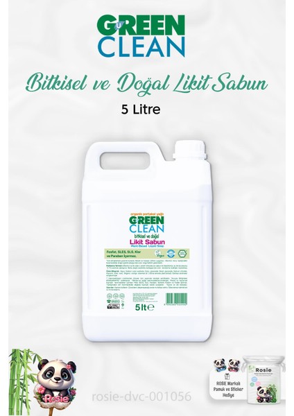 Bitkisel Likit Sabun Portakal Yağlı 5 Lt Ve Rosıe