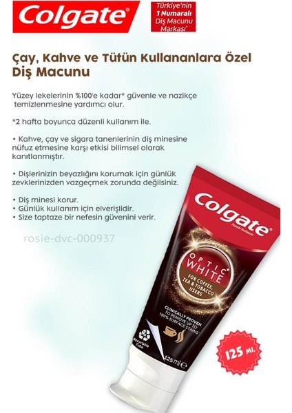 Kafein Kullananlara Diş Macunu 125 Ml, H. Şakir Gül Kokulu Banyo Sabunu 4 X 150 Gr