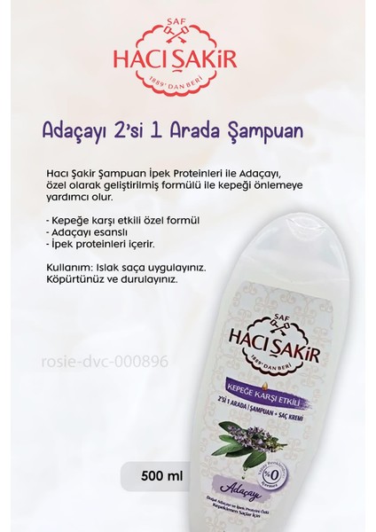 Diş Macunu Gelişmiş Beyazlık 50 Ml, 360 Charcoal Diş Fırçası, H.Şakir Adaçayı Şampuan 500 Ml