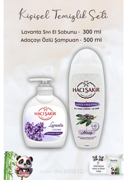 Lavanta Dinlendirici Sıvı Sabun 300 Ml, Adaçayı Şampuan 500 Ml Ve Rosıe