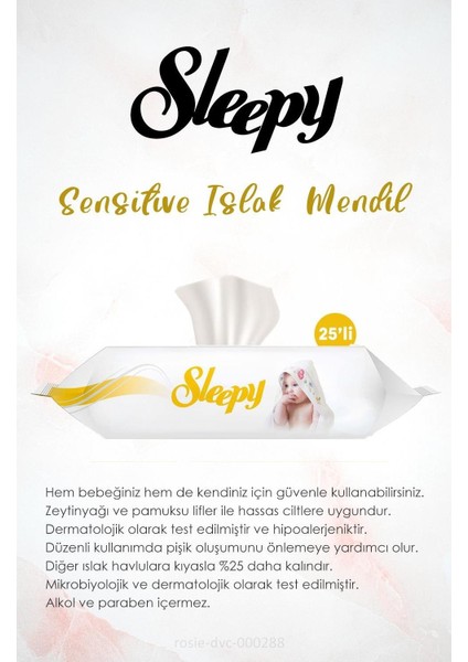 Natural Ultra Hassas Hijyenik Ped 3'Lü, Sensitive Mendil Cep Boy 25' Li Ve Rosıe indirimleri