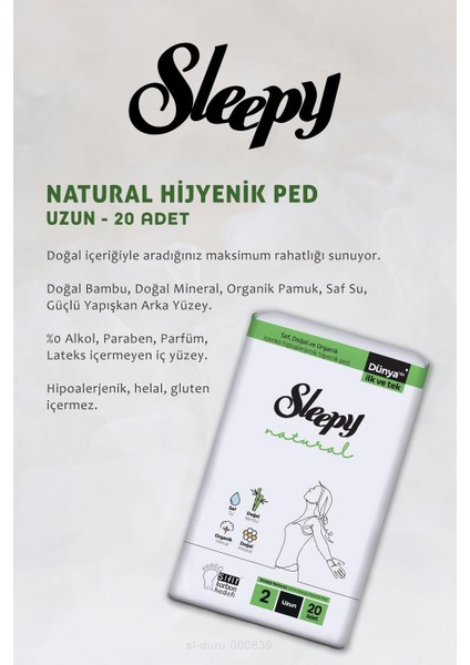 17 Al 15 Öde Natural Ultra Hassas Hijyenik Ped Uzun 20 Adet ve Disk Pamuk