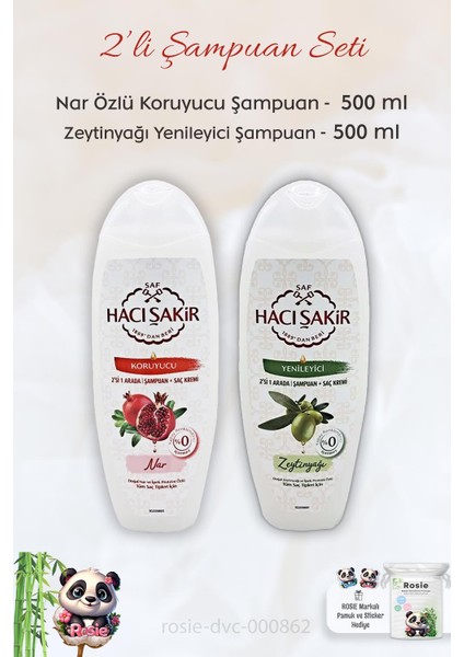 Nar 2si 1 Arada Şampuan 500 Ml, Zeytinyağlı Şampuan 500 Ml Ve Rosıe