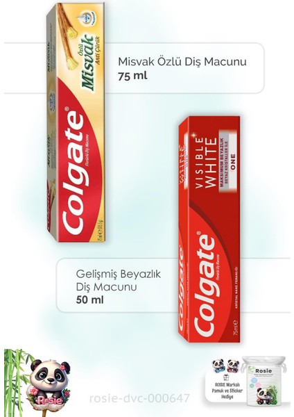 Misvak Özlü 75 Ml, Visible White 75 Ml Diş Macunu Ve Rosıe