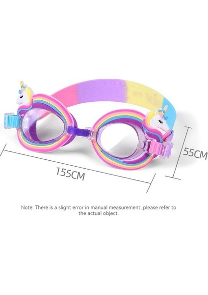 Çocuk Karikatür Yüzme Gözlükleri Su Geçirmez ve Buğu Önleyici Silikon Yüzme Gözlükleri (Yurt Dışından)