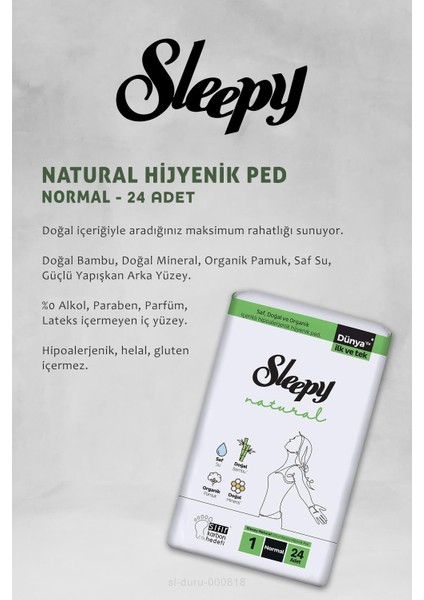 Natural Ultra Normal Hijyenik Ped 17 Al 15 Öde 24 Adet ve 40'lı Günlük Ped
