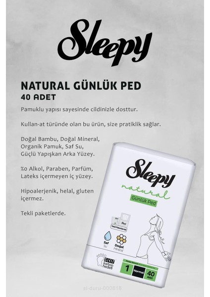 Natural Ultra Normal Hijyenik Ped 17 Al 15 Öde 24 Adet ve 40'lı Günlük Ped