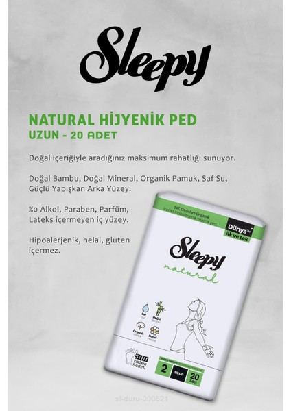 17 Al 15 Öde Natural Hijyenik Ped Uzun 20 Adet ve Günlük Ped Uzun 32 Adet