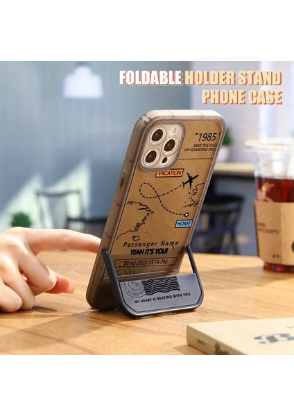 iPhone 14 Pro Max Katlanabilir Tutucu Standlı Telefon Kılıfı Lüks fırsatları