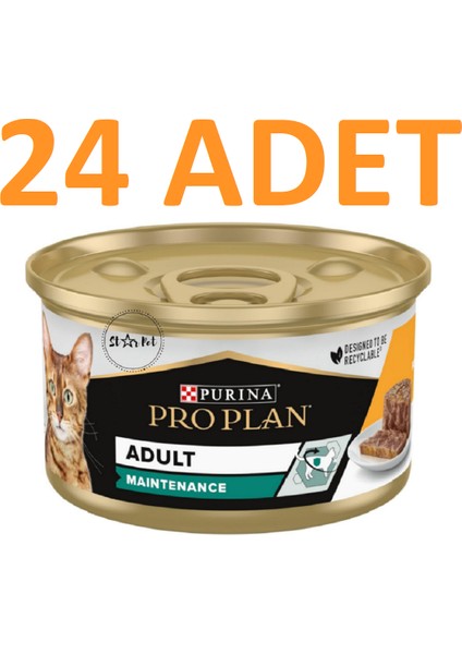 Tavuklu Yetişkin Kedi Konservesi 85 gr x 24 Adet