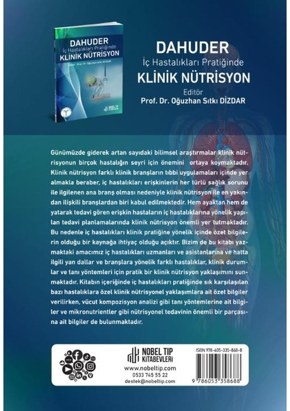 Dahuder İç Hastalıkları Pratiğinde Klinik Nütrisyon - Oğuzhan Sıtkı Dizdar