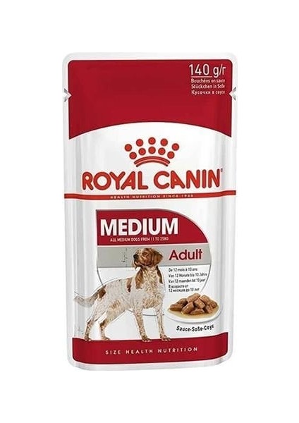 Royal Canin Medium Adult Gravy Yetişkin Konserve Köpek Maması 140 gr