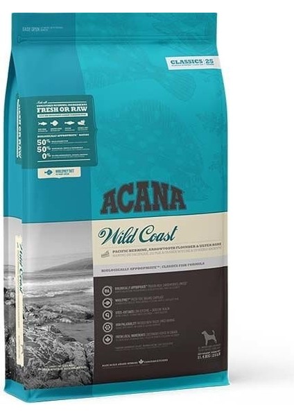 Classics Wild Coast Düşük Tahıllı Balık Sebzeli Yetişkin Köpek Maması 14.5 kg