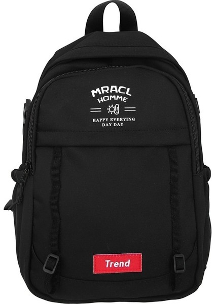 Kız Sırt Çantası Yaz Yeni Kampüs Sevimli Okul Çantası Kadın Kore Versiyonu Kontrast Renk Dikiş Sırt Çantası (Yurt Dışından)