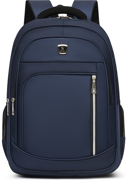 Rahat Okul Çantası Erkek Tuval Basit Sırt Çantası Erkek Kore Tarzı Sırt Çantası Büyük Kapasiteli Orta Okul Öğrencisi Okul Çantası Bilgisayar Seyahat Çantası (Yurt Dışından)