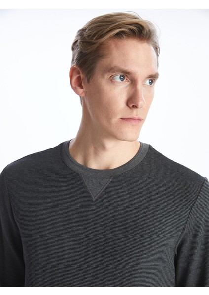 Lcwaıkıkı Classic Bisiklet Yaka Uzun Kollu Erkek Sweatshirt modelleri