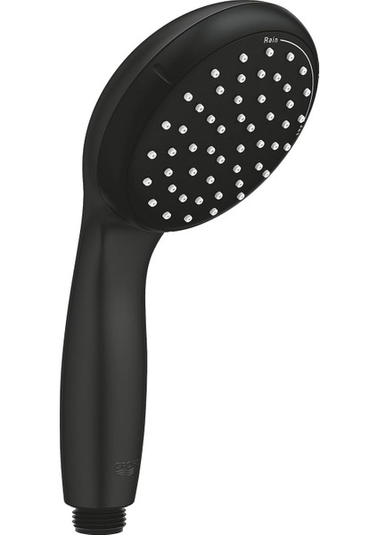 Vitalio Start 100 Quickfix El Duşu 2 Akışlı (Yağmur ve Jet) Kireç Önleyici Sistem, Banyo-Duş Başlığı, Mat Siyah, 279462430