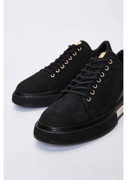 Valmenti Livio Erkek Siyah Nubuk Deri Sneakers & Spor Ayakkabı 352 18004 Erk Ayk Y23
