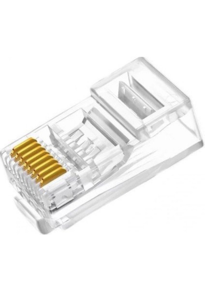 RJ45 Konnektör Network Cat5 Cat6 Jak Jack Ethernet Uç - 100 Adet