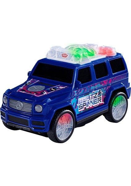 203765009, Mercedes-Benz G-Class Beat Spinner Oyuncağı, Motorize Teker, Işıklı ve Sesli, Pilli, 23 cm