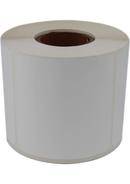 Tyre Etiket 80MM x 80MM Ruloda 400 Adet 40MM Kuka Çapında Yırtılmaya Dayanıklı Kuvvetli Yapışkanlı Etiket