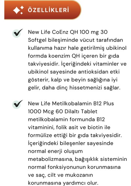 B12 Plus 60 Tablet & Coenz Qh 30 Softgel fiyatları