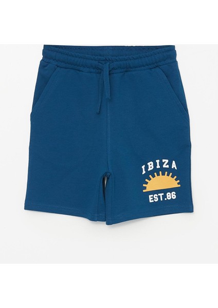 Lcw Kids Beli Lastikli Baskılı Erkek Çocuk Şort