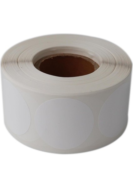 Opak Etiket 40MM Çap Ruloda 1000 Adet 40MM Kuka Çapında Yırtılmaya Dayanıklı Etiket